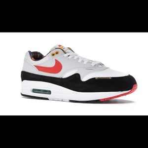Nike air max 1 white/Chile red-photon dust